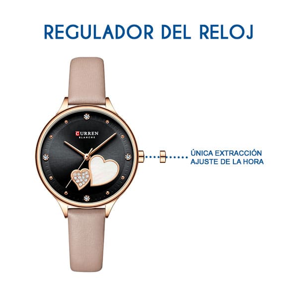 Reloj curren 9077 análogo – rosa palo - Imagen 5