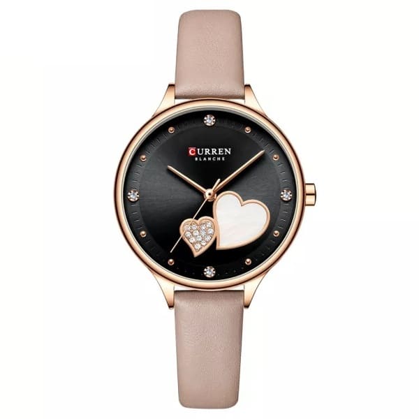 Reloj curren 9077 análogo – rosa palo