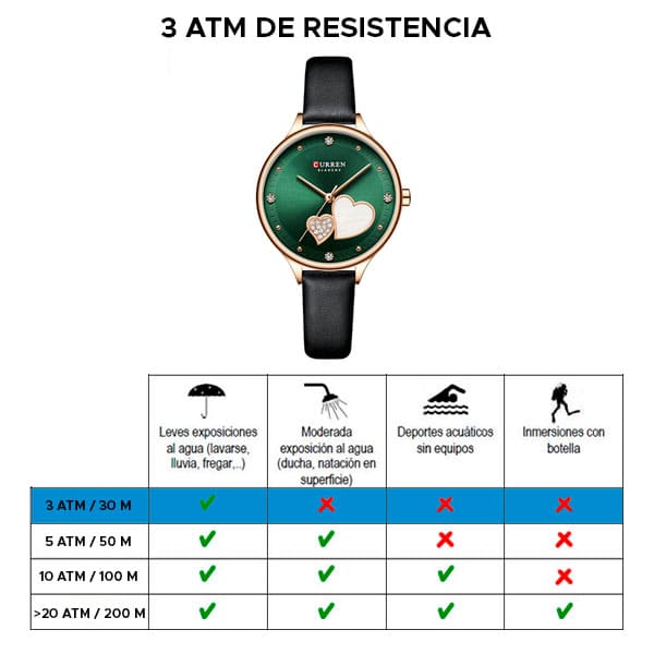 Reloj curren 9077 análogo – verde - Imagen 7