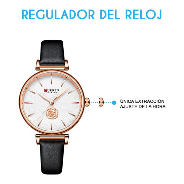 Reloj curren 9078 análogo – negro - Imagen 4