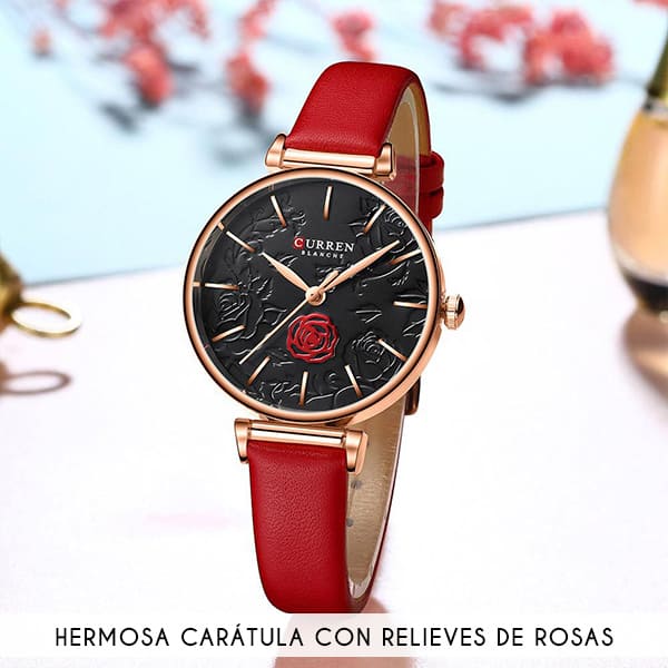 Reloj curren 9078 análogo – rojo - Imagen 3