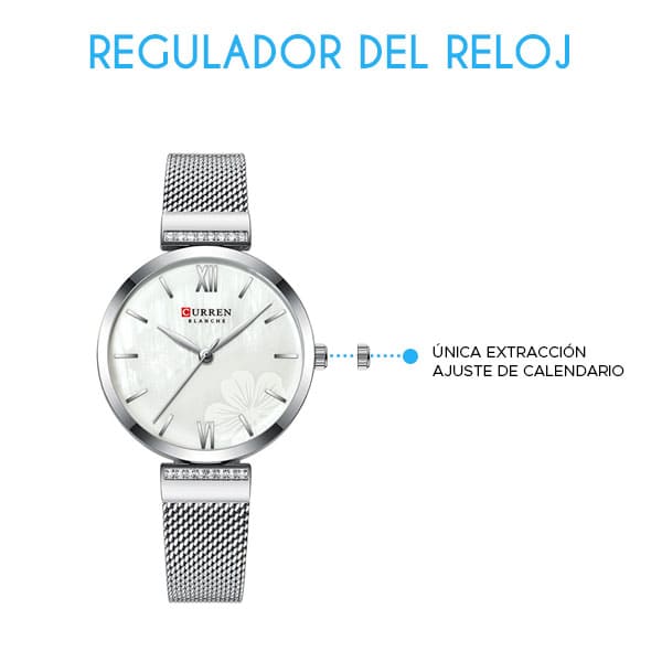 Reloj curren 9067 análogo – plateado - Imagen 5