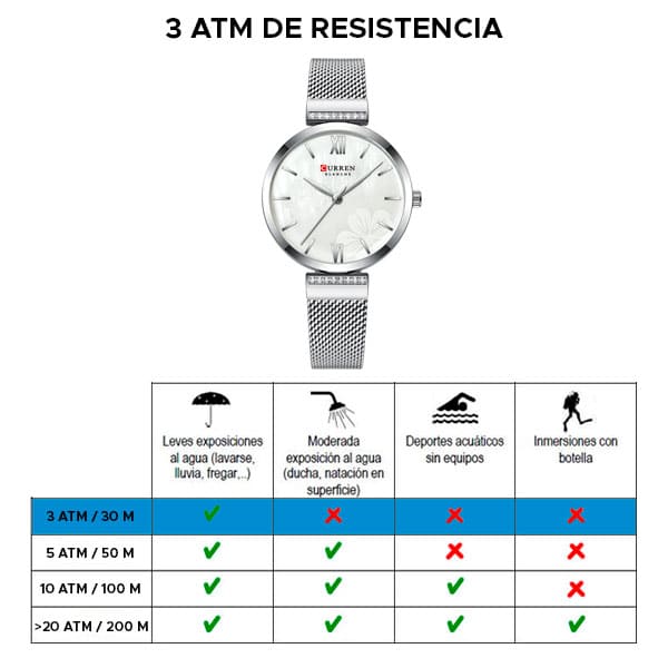 Reloj curren 9067 análogo – plateado - Imagen 7
