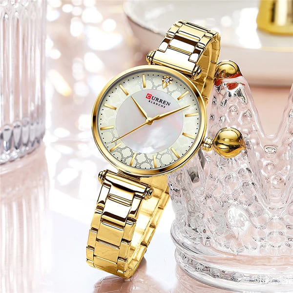 Reloj curren 9072 análogo – dorado - Imagen 3