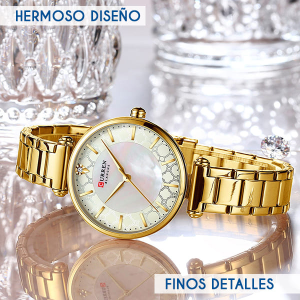 Reloj curren 9072 análogo – dorado - Imagen 4