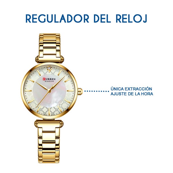 Reloj curren 9072 análogo – dorado - Imagen 5