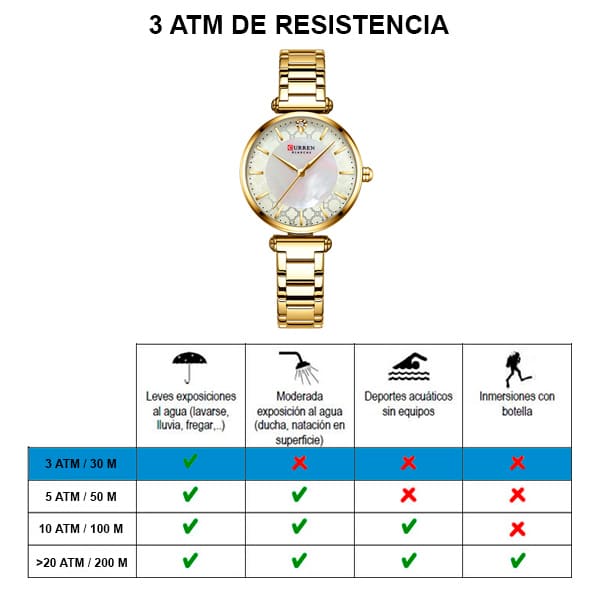 Reloj curren 9072 análogo – dorado - Imagen 7