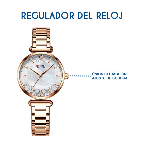 Reloj curren 9072 análogo – rosado - Imagen 4