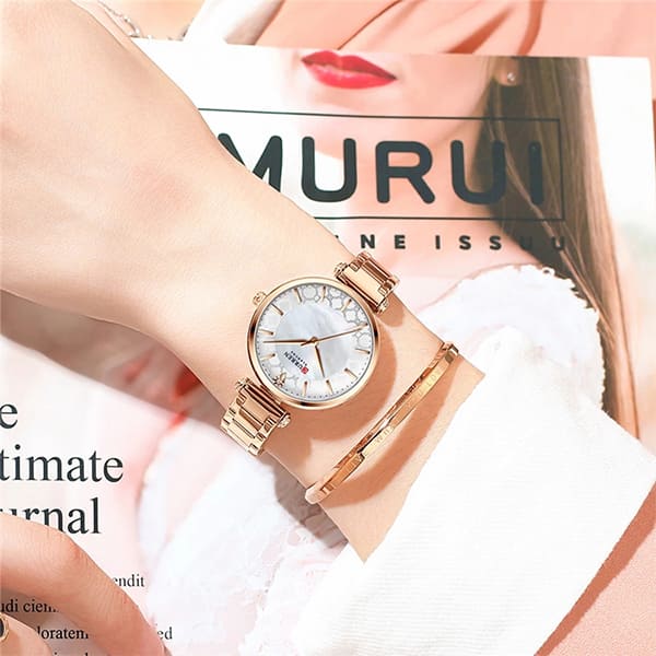 Reloj curren 9072 análogo – rosado - Imagen 6