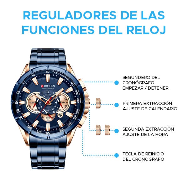 Reloj curren 8363 análogo – azul - Imagen 5