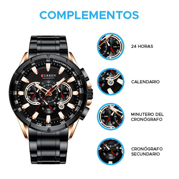 Reloj curren 8363 análogo – negro - Imagen 4