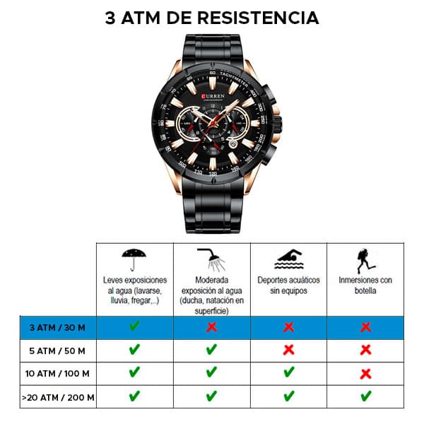 Reloj curren 8363 análogo – negro - Imagen 7