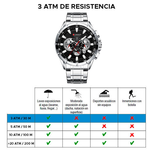 Reloj curren 8363 análogo – plateado - Imagen 7