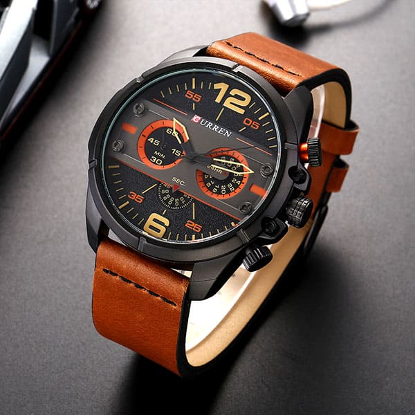 Reloj curren 8259 análogo – café / negro - Imagen 5