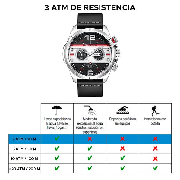 Reloj curren 8259 análogo – negro - Imagen 7