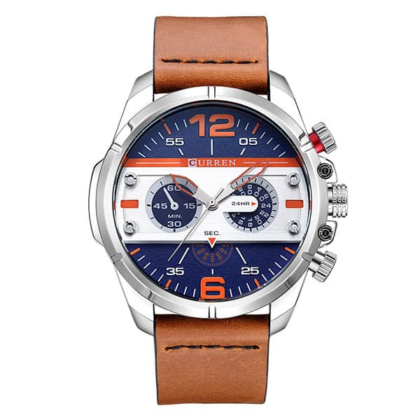 Reloj curren 8259 análogo – café / azul