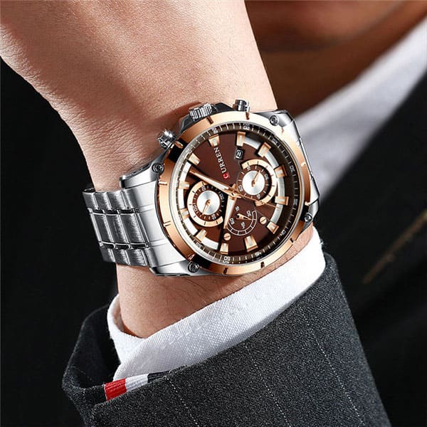 Reloj curren 8360 análogo – plateado - Imagen 5