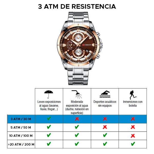 Reloj curren 8360 análogo – plateado - Imagen 6