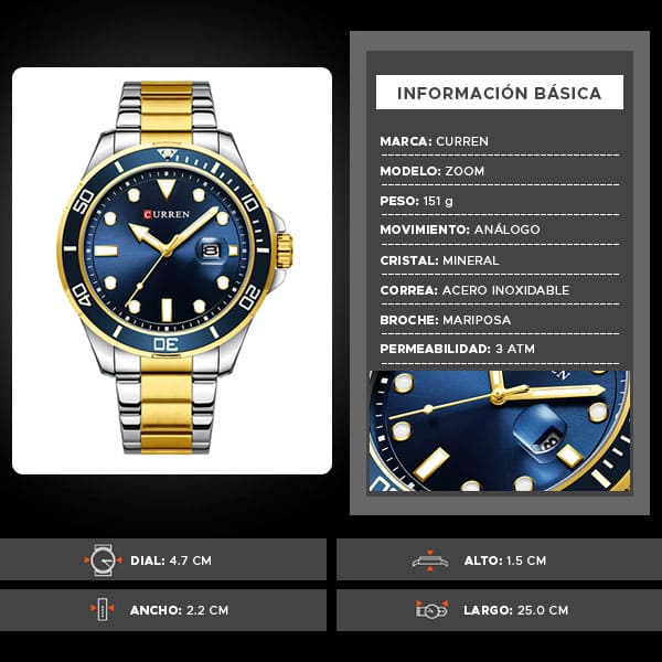 Reloj curren 8388 análogo - Imagen 15
