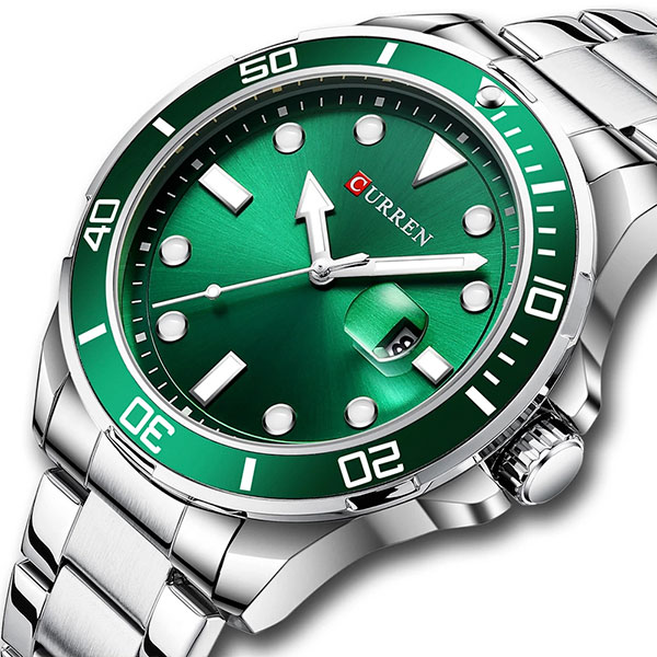 Reloj curren 8388 análogo – verde 🔥🏷️ - Imagen 2