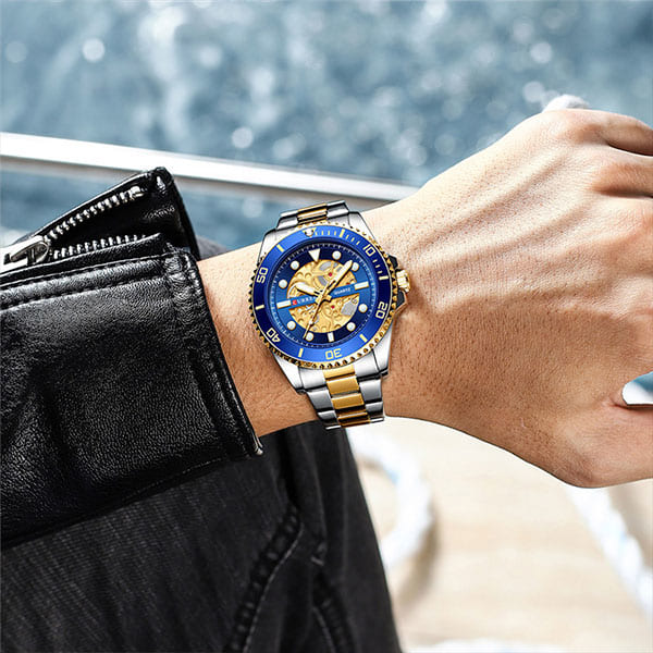 Reloj curren 8412 análogo – azul - Imagen 5