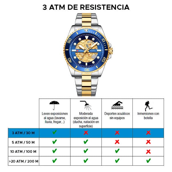 Reloj curren 8412 análogo – azul - Imagen 6