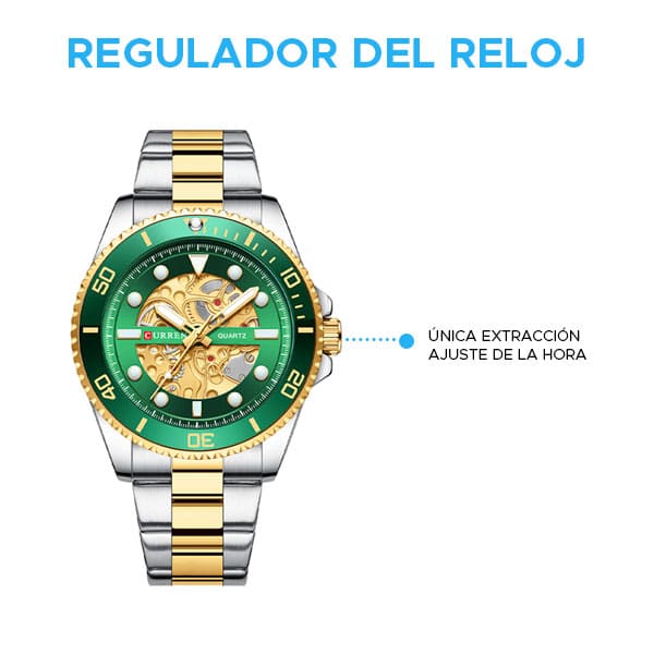 Reloj curren 8412 análogo – verde - Imagen 4