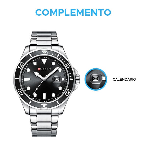 Reloj curren 8388 análogo – plateado 🔥🏷️ - Imagen 3