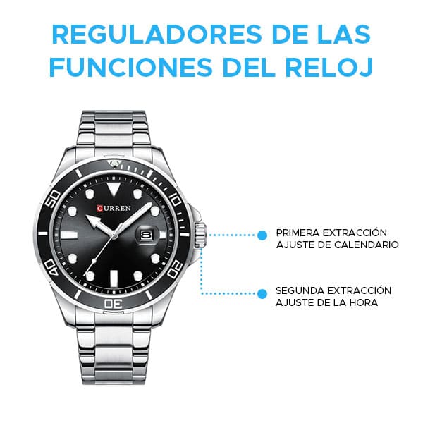 Reloj curren 8388 análogo – plateado 🔥🏷️ - Imagen 4
