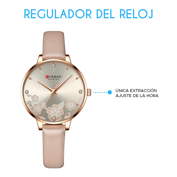 Reloj curren 9068 análogo – rosa - Imagen 4