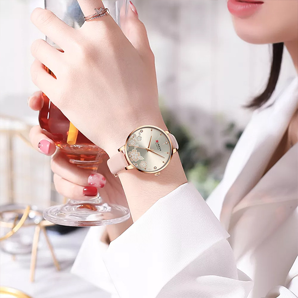 Reloj curren 9068 análogo – rosa - Imagen 5