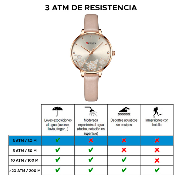 Reloj curren 9068 análogo – rosa - Imagen 6