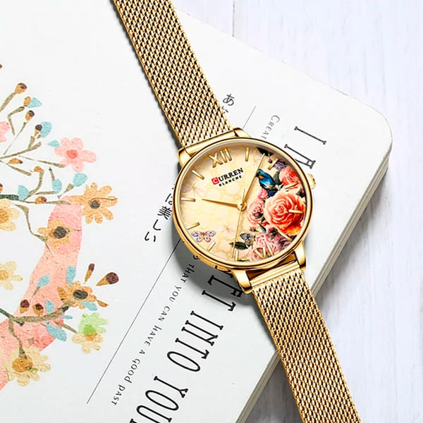 Reloj curren 9060 análogo – dorado - Imagen 3