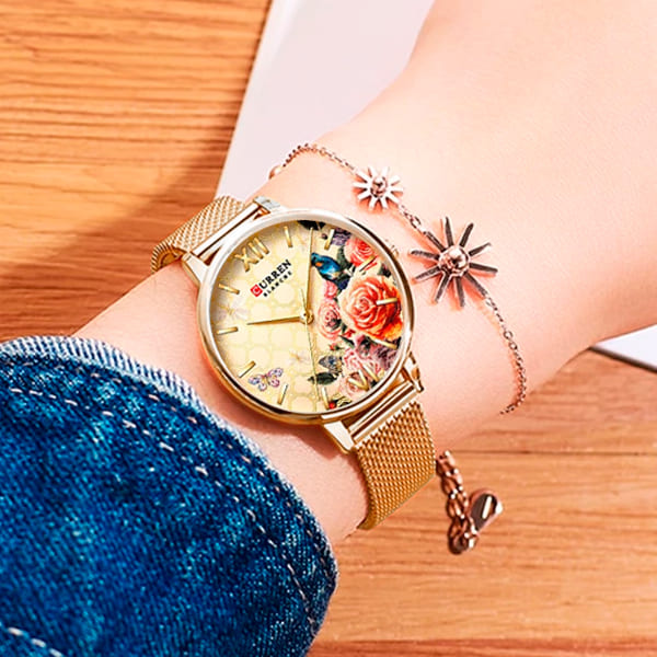 Reloj curren 9060 análogo – dorado - Imagen 4
