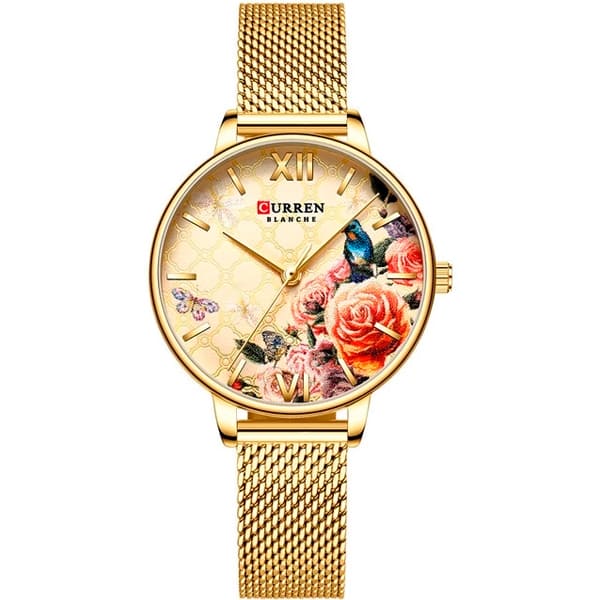 Reloj curren 9060 análogo – dorado