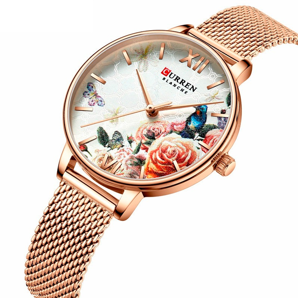 Reloj curren 9060 análogo – rosado - Imagen 2