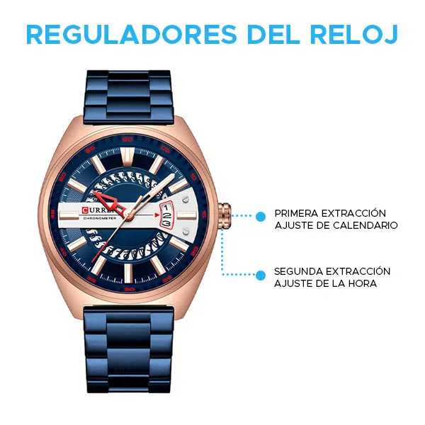 Reloj curren 8403 análogo – azul - Imagen 4