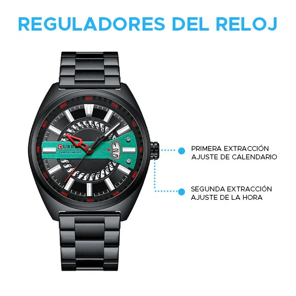 Reloj curren 8403 análogo – negro - Imagen 3