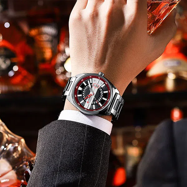 Reloj curren 8403 análogo – plateado - Imagen 3