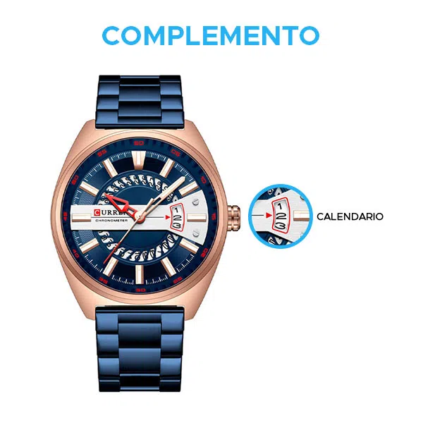 Reloj curren 8403 análogo – azul - Imagen 3