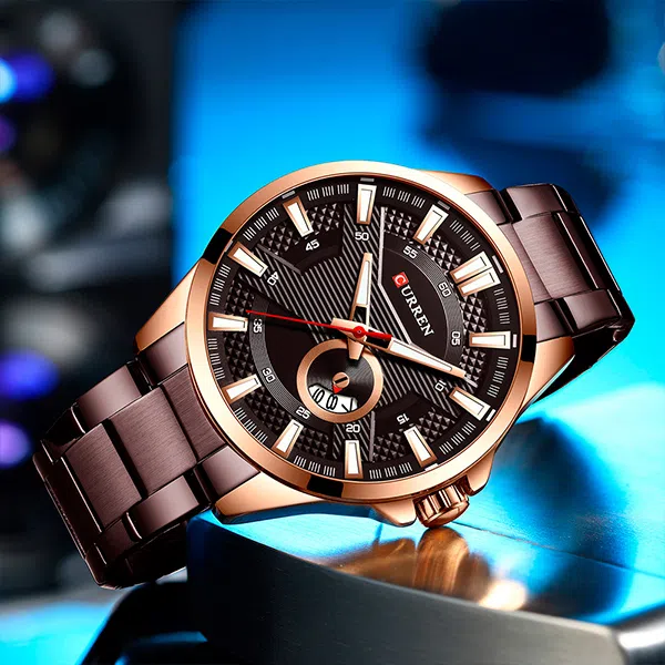 Reloj curren 8372 análogo – café - Imagen 3