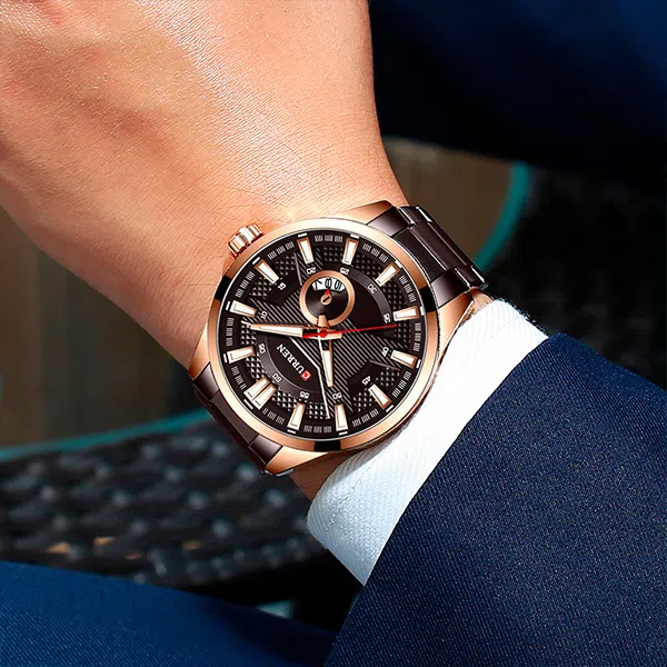 Reloj curren 8372 análogo – café - Imagen 4