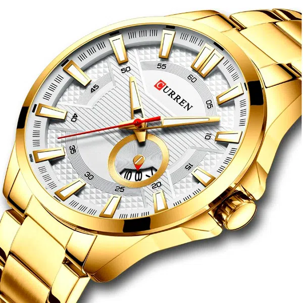 Reloj curren 8372 análogo – dorado - Imagen 2