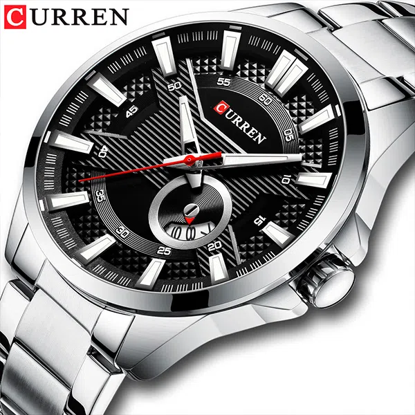 Reloj curren 8372 análogo – plateado - Imagen 2