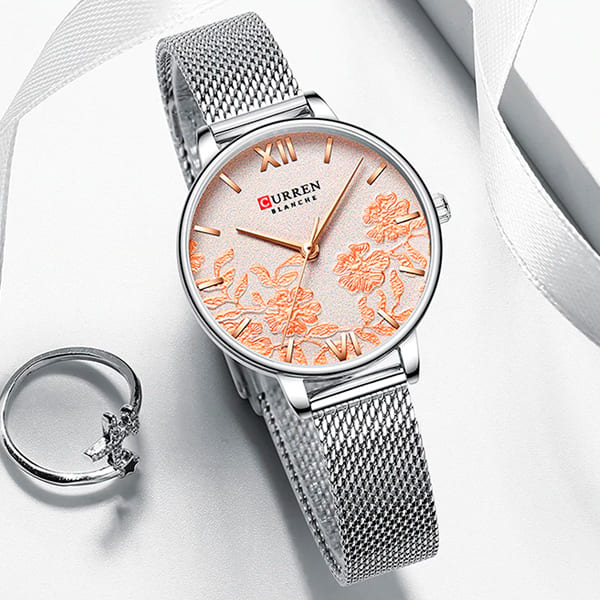 Reloj curren 9065 análogo - pleateado 🔥🏷️ - Imagen 3