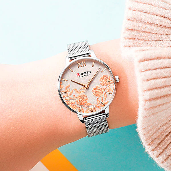 Reloj curren 9065 análogo - pleateado 🔥🏷️ - Imagen 5