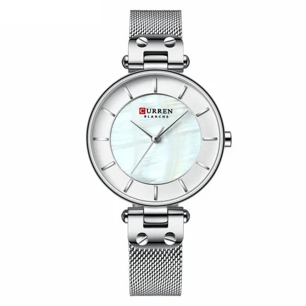 Reloj curren 9056 análogo - plateado
