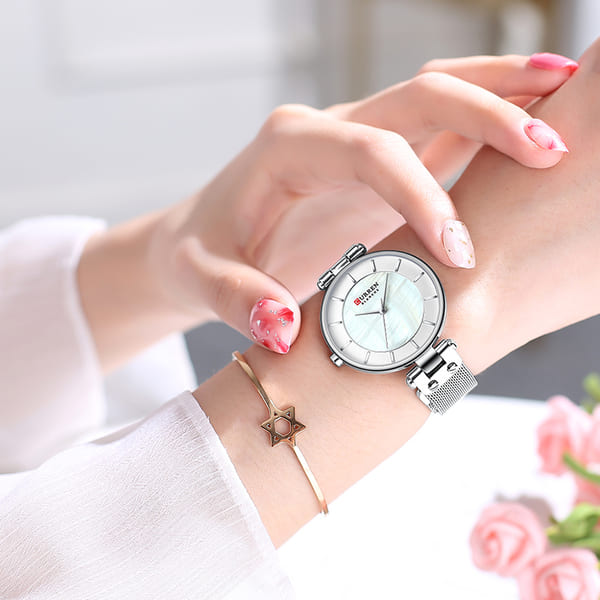 Reloj curren 9056 análogo - plateado - Imagen 4