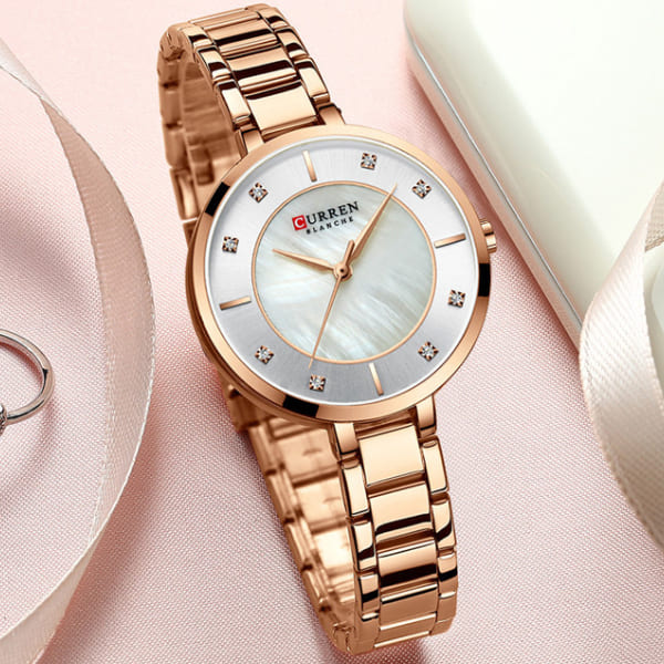 Reloj curren 9051 análogo – rosa - Imagen 3