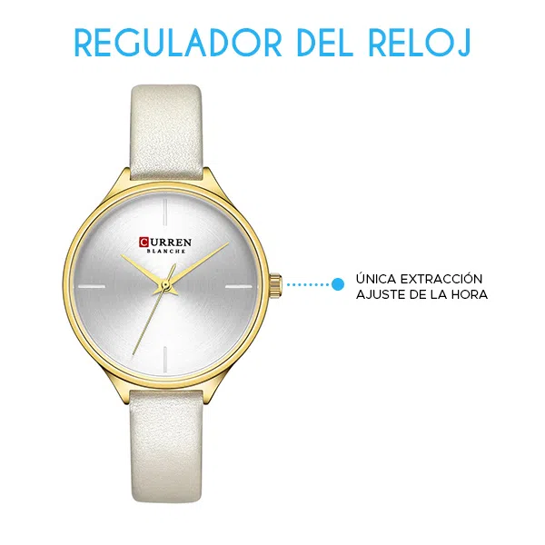Reloj curren 9062 análogo – blanco - Imagen 3